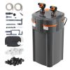 VEVOR Aquarium Filter 396GPH, 4-Stage Canister Filter 120 Gallon, Ultra-Quiet Internal Aquarium Filter with UV Protection