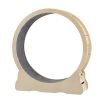 Cat Exercise Wheel - Indoor Cat Treadmill with Carpeted Running Track, Safety Cat Treadmill with Latch, Weighted Wheel for Cats